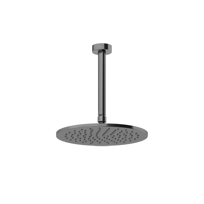 Gessi Душевая головка потолочная, поворотная с шарниром, Ingranaggio, 63352#707 цвет: black metal brushed pvd