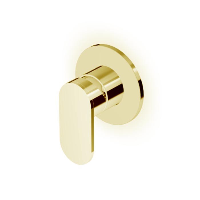 Zucchetti смеситель для душа, встраиваемый, внешняя часть, octo, brushed british gold pvd арт. zoc122.p31
