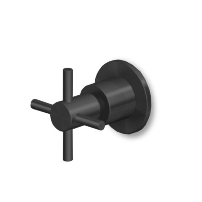 Zucchetti запорный вентиль, встраиваемый, helm, brushed total black pvd арт. zhm729.xp81