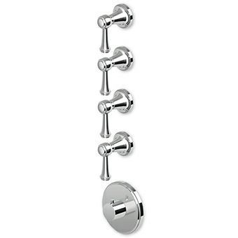 Zucchetti встроенный термостатический смеситель, 1/2”, с 4 запорными клапанами, agora classic, хром арт. zal662 r97823