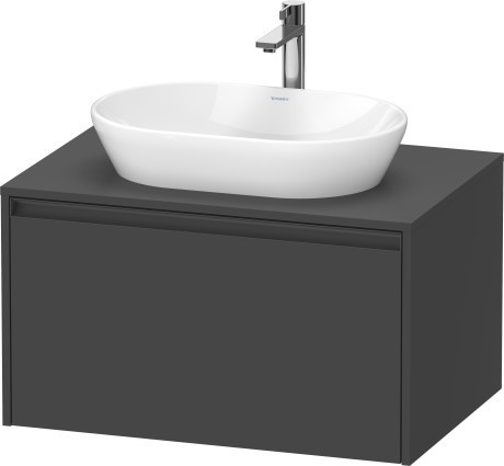 Duravit тумба подвесная под раковину 550 мм х 800 мм х 459 мм, ketho.2, k24885049490000 цвет: графит матовый