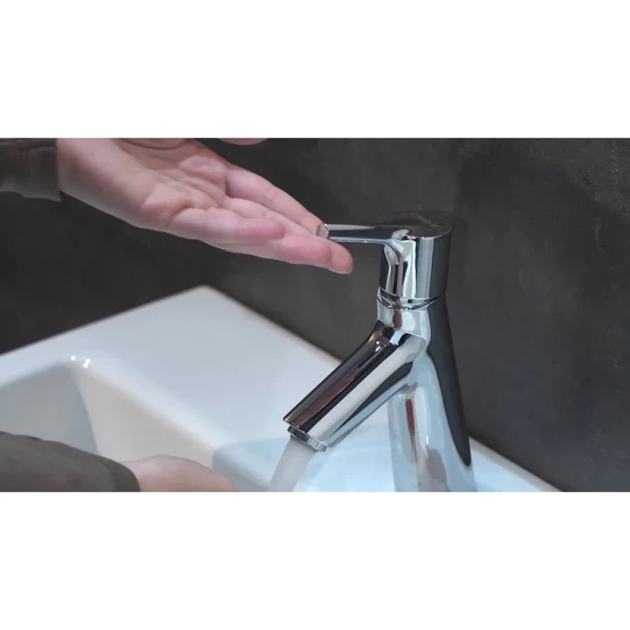 Hansgrohe смеситель для раковины 80 без донного клапана, Talis S, хром арт. 72012000