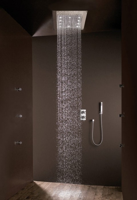 Bossini верхний душ с led подсветкой, dream, хром арт. h37453.030