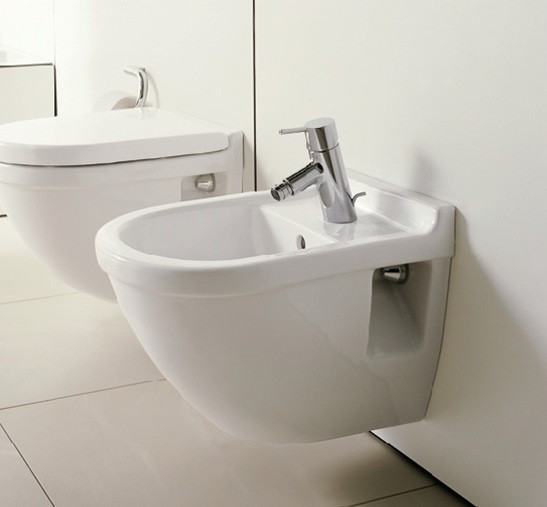 Duravit подвсеное биде с переливом, starck 3, 2231150000 цвет: белый