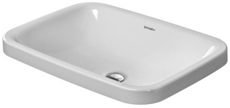 Duravit раковина встраиваемая сверху 60х43см, durastyle, 0372600000 цвет: белый