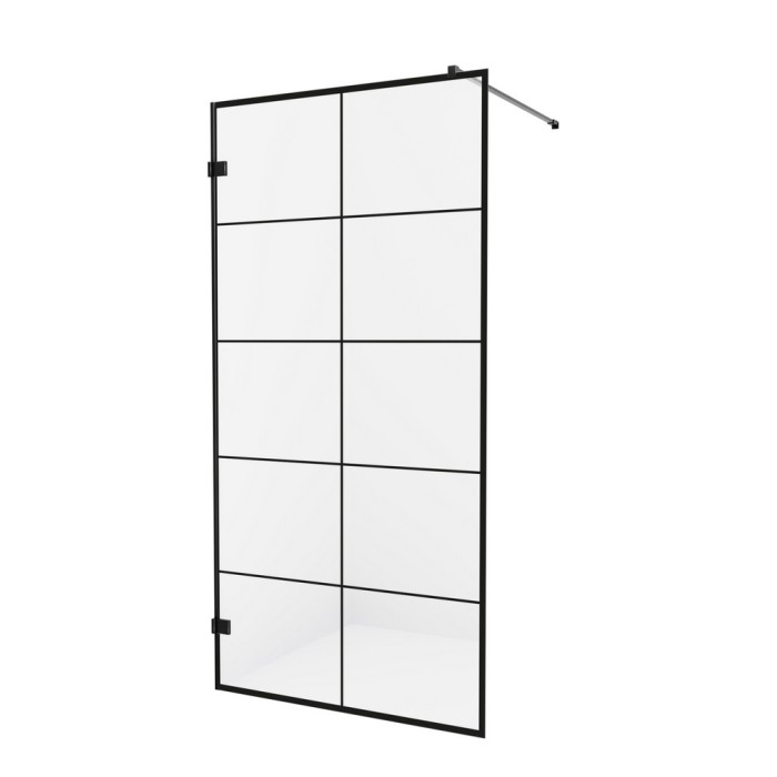 Душевое ограждение 100x200, New trendy Avexa black, черный арт. EXK-2023
