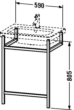 Duravit консоль для раковины, durastyle, ds989107676 цвет: европейский дуб