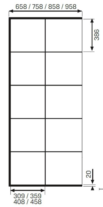 Душевое ограждение 70x200, New trendy Avexa black, черный арт. EXK-2020