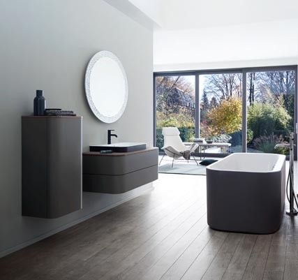 Duravit тумба подвесная для консоли plus, happy d.2 plus, hp497108080 цвет: графит