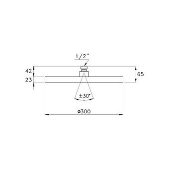 Stella верхний душ, macarons, арт. un03006pv12