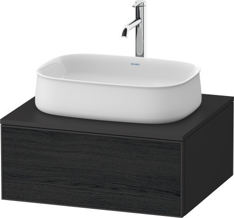 Duravit тумба подвесная под раковину 550 мм х 650 мм х 281 мм, zencha, ze4810016800000 цвет: чёрный дуб/графит суперматовый