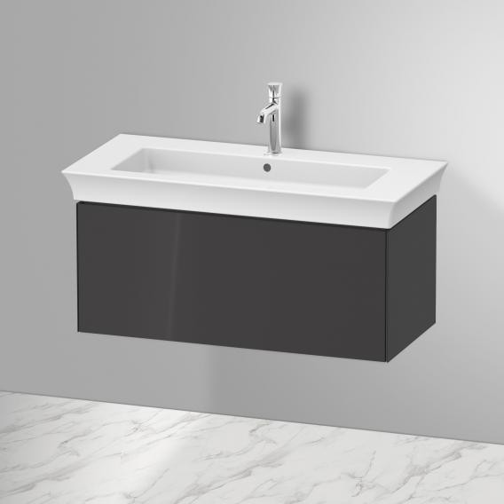 Duravit тумба подвесная 458 мм х 984 мм, white tulip, wt42420h1h1 цвет: графит глянцевый