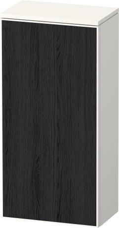 Duravit средний шкаф петли слева 240 мм х 400 мм х 819 мм, zencha, ze1350l16840000 цвет: чёрный дуб/белый суперматовый