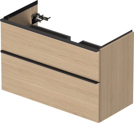 Duravit тумба подвесная под раковину 984 мм х 452 мм, d-neo, de435603030 цвет: натуральный дуб