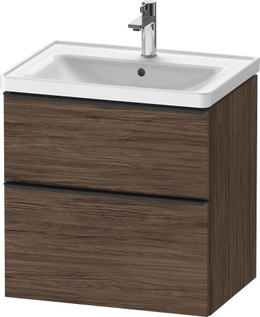 Duravit тумба подвесная под раковину 634 мм х 452 мм, d-neo, de435402121 цвет: орех темный