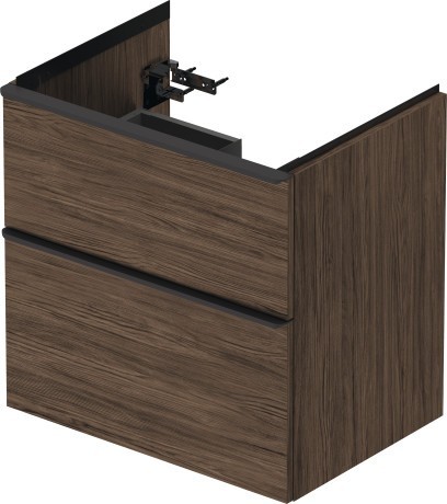 Duravit тумба подвесная под раковину 634 мм х 452 мм, d-neo, de435402121 цвет: орех темный