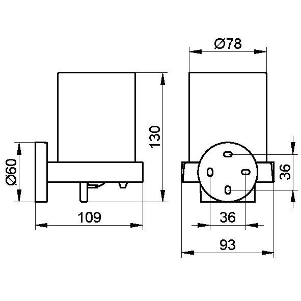 Keuco дозатор жидкого мыла, edition 90, хром арт. 19052 019000