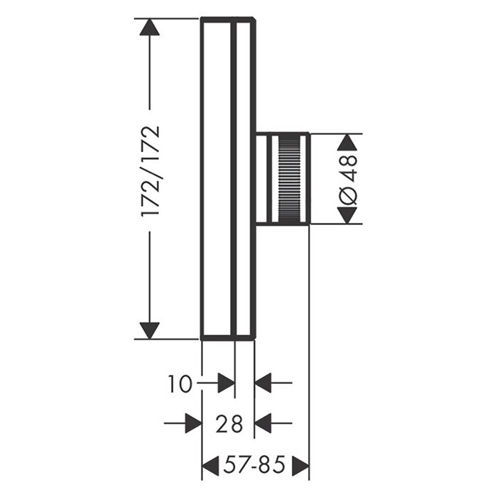 AXOR термостат highflow, с алмазной огранкой, Edge, хром арт. 46741000
