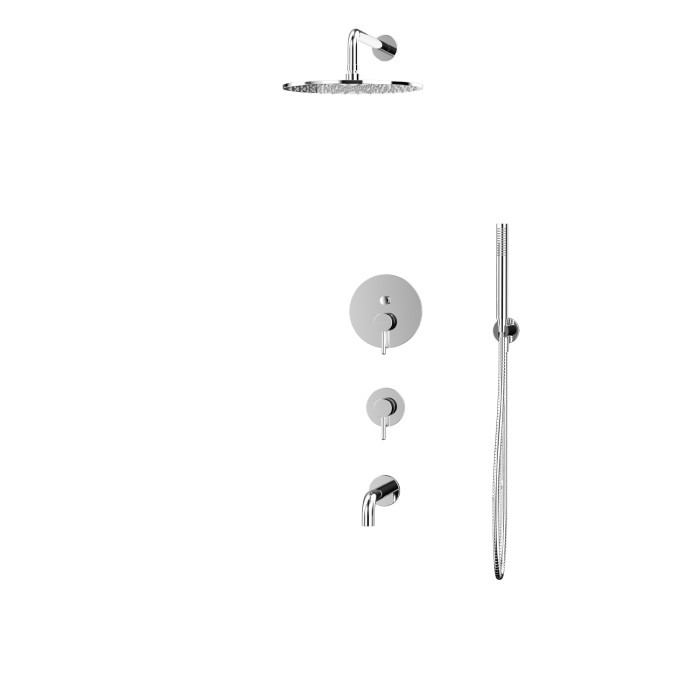 Душевая система скрытого монтажа, Whitecross Y chrome, хром арт. YSET07CR