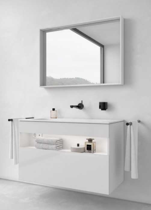 Keuco полотенцедержатель одинарный неповоротный collection reva 340 мм, сollection reva, черный матовый арт. 12822 370000