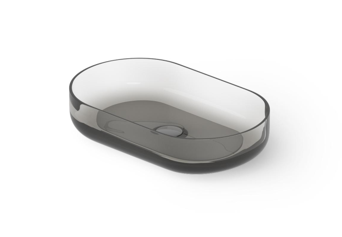 Накладная раковина 550х340хh120 мм, DEA Countertop basin, черный арт. DD9091 550 R4