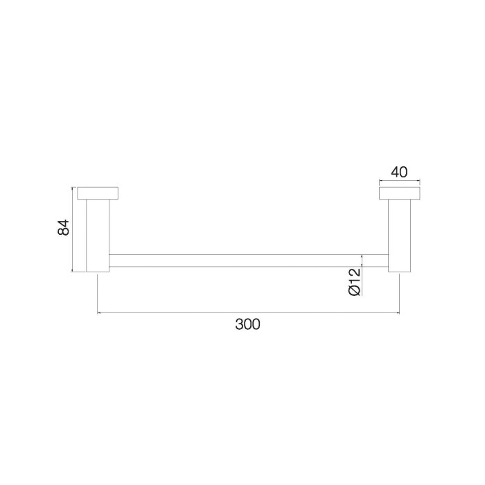 Fima Carlo Frattini полотенцедержатель 30см., rotola, черный арт. f6000/30cs