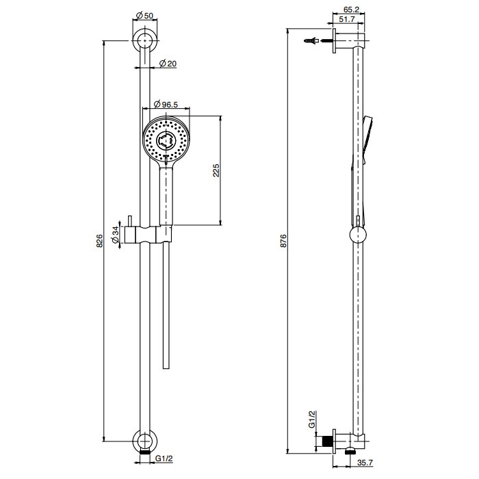 Fima Carlo Frattini душевой гарнитур, настенный wellness, никель арт. f2039sn