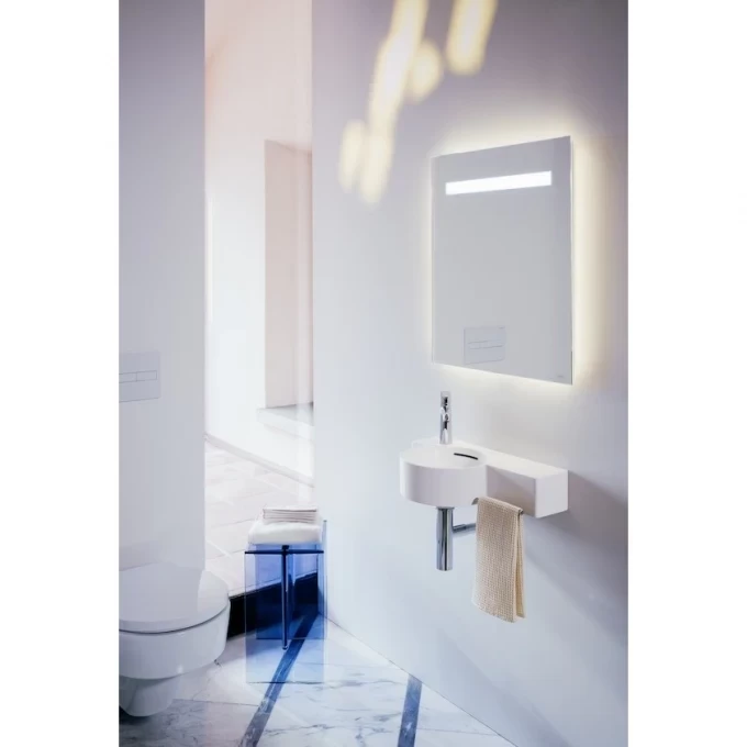 LAUFEN зеркало leelo 600 мм, с горизонтальной led подсветкой и естественным светом, LEELO - 4.4763.3.950.144.1