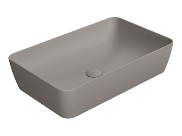 GSI Раковина накладная 60х38х14 см, tortora, санфарфор, Color-elements - 903605