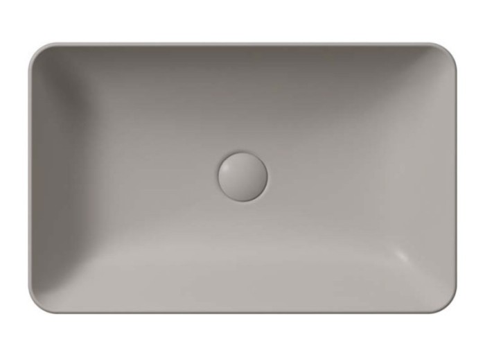 GSI Раковина накладная 60х38х14 см, tortora, санфарфор, Color-elements - 903605