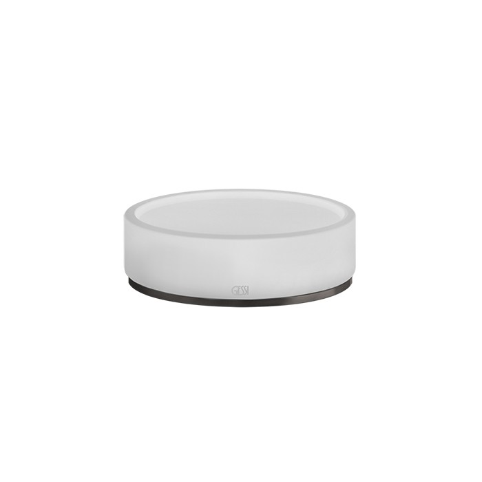 Gessi Мыльница настольная, 316, 54725#707 цвет: белый/brushed black metal pvd