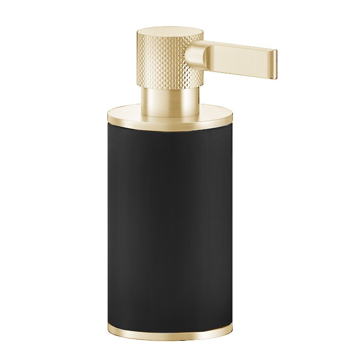 Gessi Дозатор для жидкого мыла, настольный, Inciso, 58538#246 цвет: золото/черный