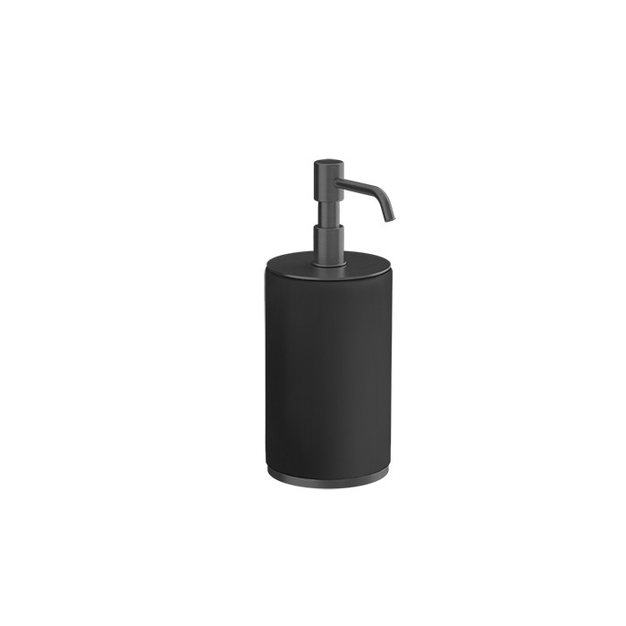 Gessi Дозатор для жидкого мыла, настольный, Tondo, 66438#707 цвет: black metal brushed pvd/черный