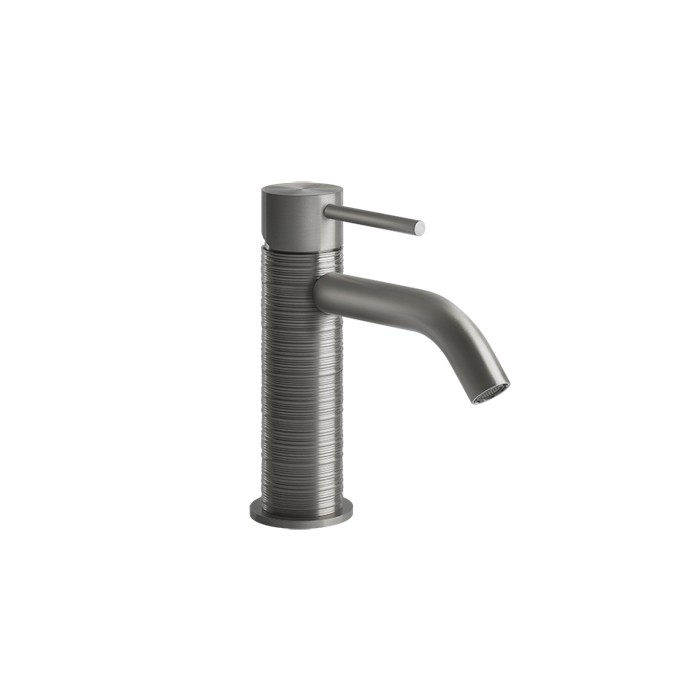 Gessi Смеситель для раковины, без донного клапана, Trame, 54302#239 цвет: шлифованная сталь