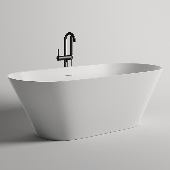 Salini ванна отдельностоящая 179x81,5, mona, 102921m цвет: матовый белый