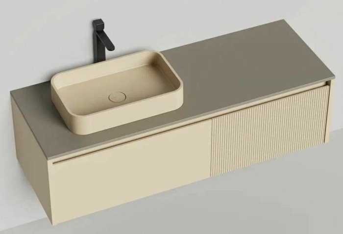 Salini подвесная тумба 1400, domino, 27d114 цвет: бежевый