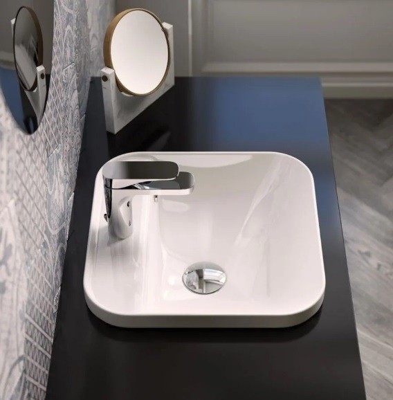 ArtCeram раковина (врезная), gil008 01 00 gio evolution цвет: белый глянцевый