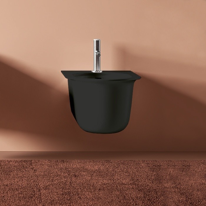 ArtCeram биде (подвесное), chb001 17 00 chic цвет: черный матовый