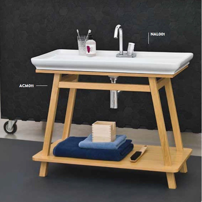 ArtCeram консоль под раковину, acm011 trapezio цвет: коричневый