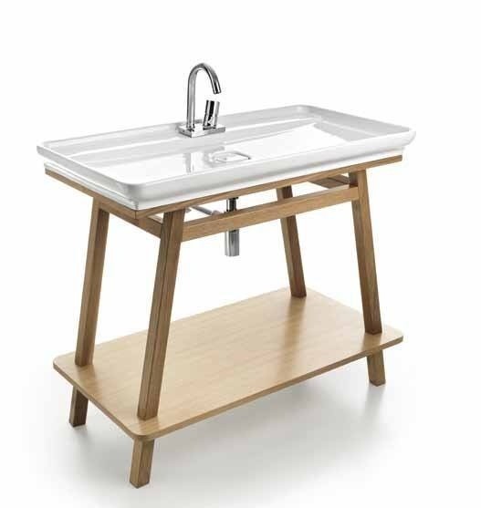 ArtCeram консоль под раковину, acm011 trapezio цвет: коричневый