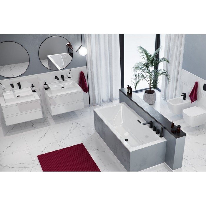 Встраиваемая ванна slim 170x75, Excellent Heaven, арт. WAEX.HEV17WHS