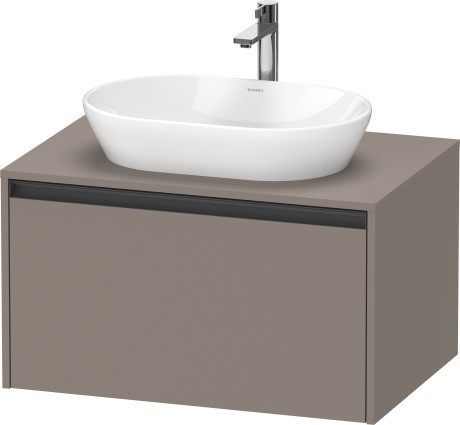 Duravit тумба подвесная под раковину 550 мм х 800 мм х 459 мм, ketho.2, k24885043430000 цвет: базальт матовый