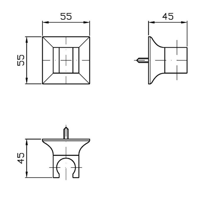 Zucchetti держатель ручного душа, хром арт. z93949