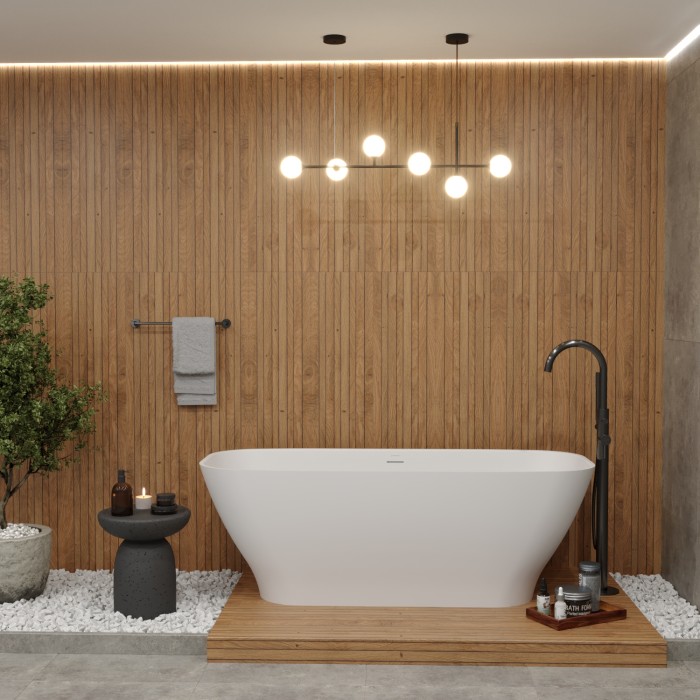 Отдельностоящая ванна 170x72, Whitecross Clover, белый мат арт. 0220.170072.200