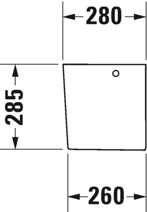 Duravit полупьедестал для раковины 280 мм х 175 мм х 290 мм, no.1, 0858450000 цвет: белый глянцевый