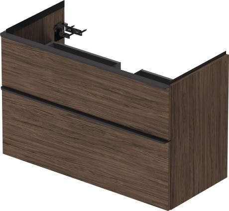 Duravit тумба подвесная под раковину 984 мм х 452 мм, d-neo, de435602121 цвет: орех темный