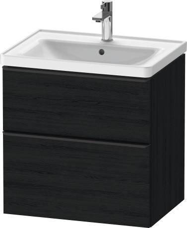 Duravit тумба подвесная под раковину 634 мм х 452 мм, d-neo, de435401616 цвет: чёрный дуб