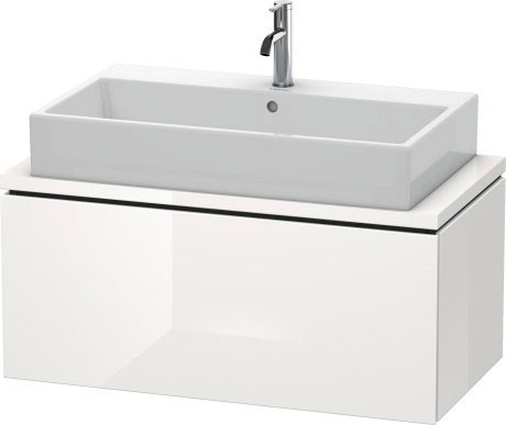 Duravit тумба подвесная под раковину, l-cube, lc580302222 цвет: белый глянцевый