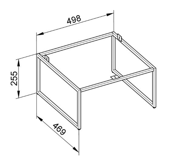 Keuco напольные ножки лак инокс, plan, арт. 32998 290001