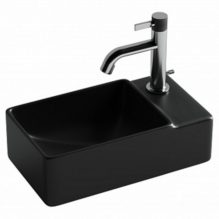 Ceramicanova раковина подвесная element, cn5045mb цвет: черный
